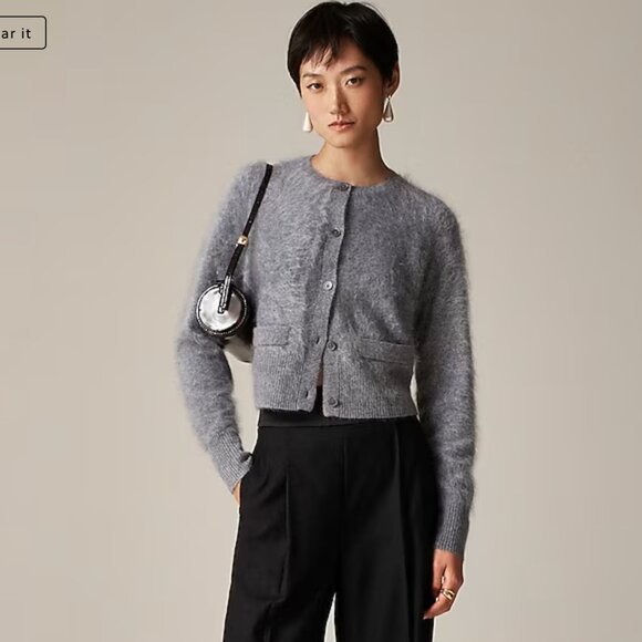 J.Crew Brushed Cashmere Cardigan - Picture 2 of 3